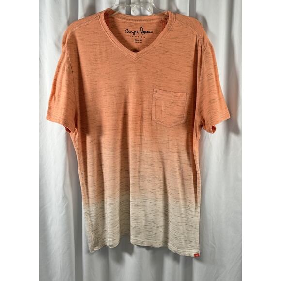 Chip & Pepper Short Sleeves Pocket T-Shirt, Orange Ombré , Sz: M, 87-23 - Picture 15 of 15